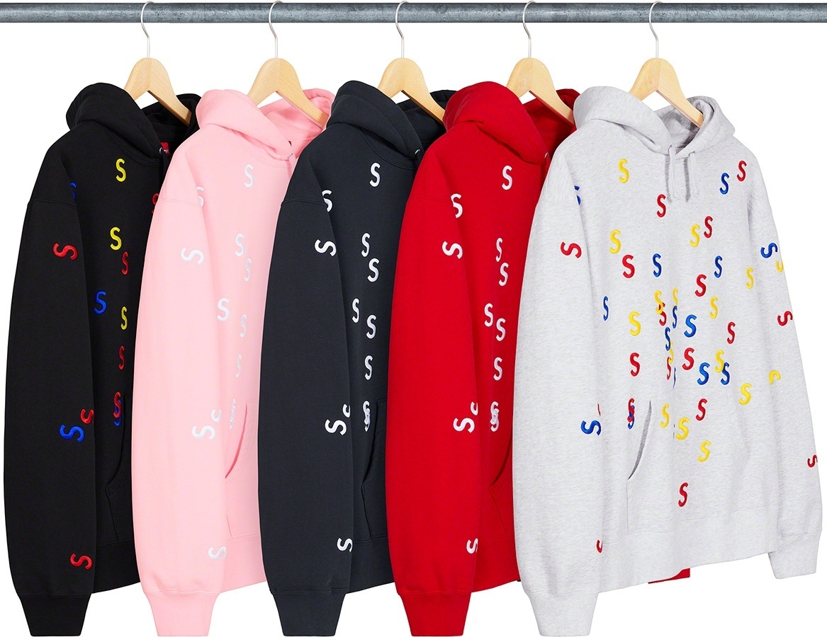 Embroidered S Hooded Sweatshirt